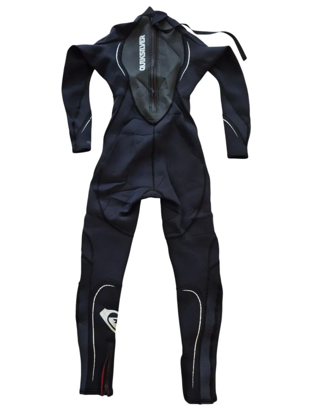 Quiksilver Kids Wetsuit Full Length Coverage Black and Gray Size 12/158